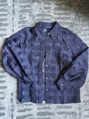 Levi's women’s Check Satin-Look Button Jacket